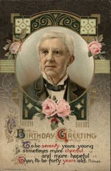 Birthday Greeting - Oliver Wendell Holmes Postcard