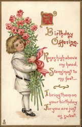 A Birthday Offering Postcard Postcard