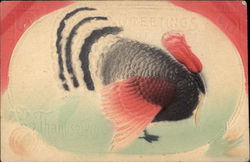 Thanksgiving Greetings Turkeys Postcard Postcard