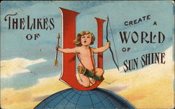 The Likes of U Create a World of Sun Shine Postcard