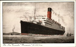 The New Cunarder "Franconia", 20,000 tons Postcard