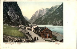 Gudvangen i Sogn. Norge Norway Postcard Postcard