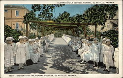 Students of the Normal College Postcard