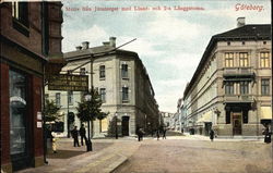 Motiv fran Jarntorget med Linne-och 2-a Langgatorna Göteborg, Sweden Postcard Postcard