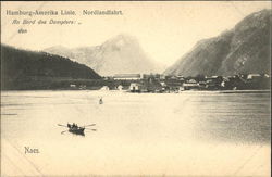 Hamburg-Amerika Linie Nordlandfahrt Naes Vand, Norway Postcard Postcard