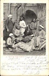 Bazar de cannes a sucre - Sugar Cane Market Egypt Africa Postcard Postcard