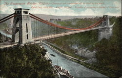 The Suspension Bridge, Clifton Postcard