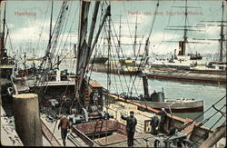 Partie aus dem Segelschiffhafen Postcard