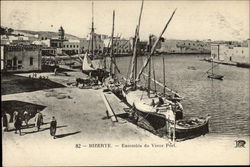 Ensemble du Vieux Port Bizerte, Tunisia Africa Postcard Postcard