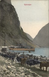 Gudvangen Norway Postcard Postcard