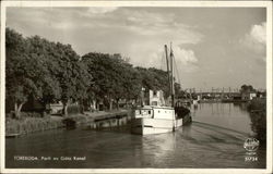 Parti av Gota Kanal Toreboda, Sweden Postcard Postcard