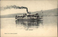 A Steamer on Lake Zurich Postcard