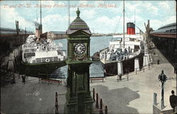 L. and N.-W. Railway Station and Harbour Holyhead, Wales Postcard Postcard