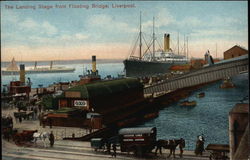 The Landing Stage from Floating Bridge Postcard