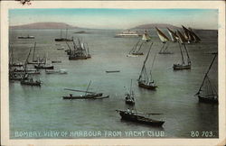 View of Harbour from Yacht Club Postcard