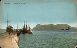 Muelle de Ferrocarril Algeciras, Spain Postcard Postcard