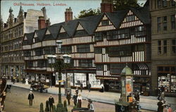 Old Houses, Holborn London, England Postcard Postcard