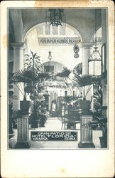 Gran pation del Hotel "Florida." Habana. Cuba Postcard