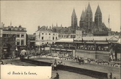 Jousting Tournament and Cathedral Postcard