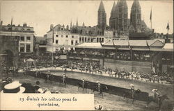 Horses, Medieval Festival Postcard