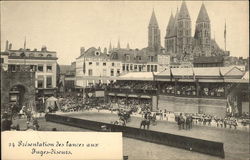 Jousting Tournament and the Cathedral of Notre Dame Postcard