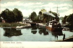 Trollhatte Canal Sweden Postcard Postcard