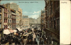 Fleet Street Showing Ludgate Circus London, England Postcard Postcard