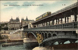 Le Pont du Metropolitain Postcard