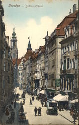 Looking Up Schlossstrasse Dresden, Germany Postcard Postcard