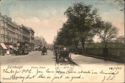 Princes Street Edinburgh, Scotland Postcard Postcard