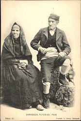 Typical People and Dress Postcard