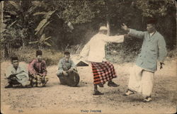 Malay Dancing Asian Postcard Postcard