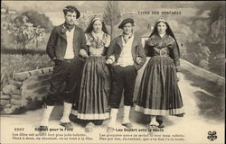 Pyrennean Costumes Postcard