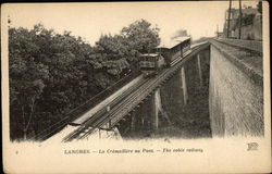 View of Cable Railway Postcard