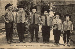 Boys in Traditional Costume Postcard