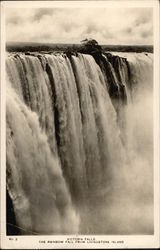 Victoria Falls - Rainbow Fall from Livingstone Island Zimbabwe Africa Postcard Postcard