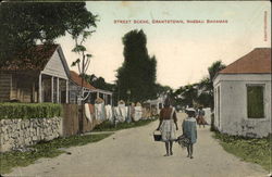 Street Scene, Grantstown Nassau, Bahamas Caribbean Islands Postcard Postcard