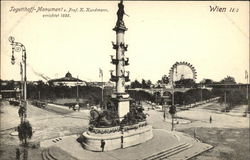 Tegetthoff Monument Vienna, Austria Postcard Postcard