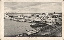 View of Port Teufik Egypt Africa Postcard Postcard