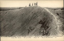 Great War Ruins, Top of the Shell Hole, Ridge 108 Berry au Bac, France Postcard Postcard