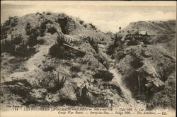 Great War Ruins Berry-au-Bac, France Postcard Postcard