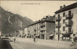 Gare et la Poste Modane, France Postcard Postcard