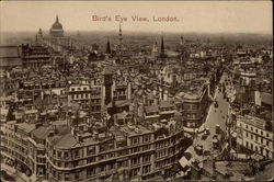 Bird's Eye View London, United Kingdom Postcard Postcard