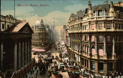 View of Mansion House London, England Postcard Postcard