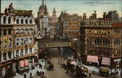 View of Ludgate Circus Postcard