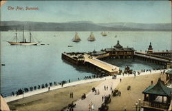 The Pier Dunoon, Scotland Postcard Postcard