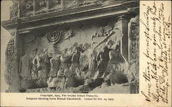 Sculpture showing Seven Branch Candlestick Postcard