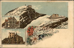 Gruss aus Säntis Switzerland Postcard Postcard