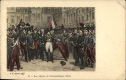 Les Adieux de Fontainebleau (1814) Art Postcard Postcard