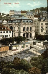 Theater Karlsbad, Germany Postcard Postcard